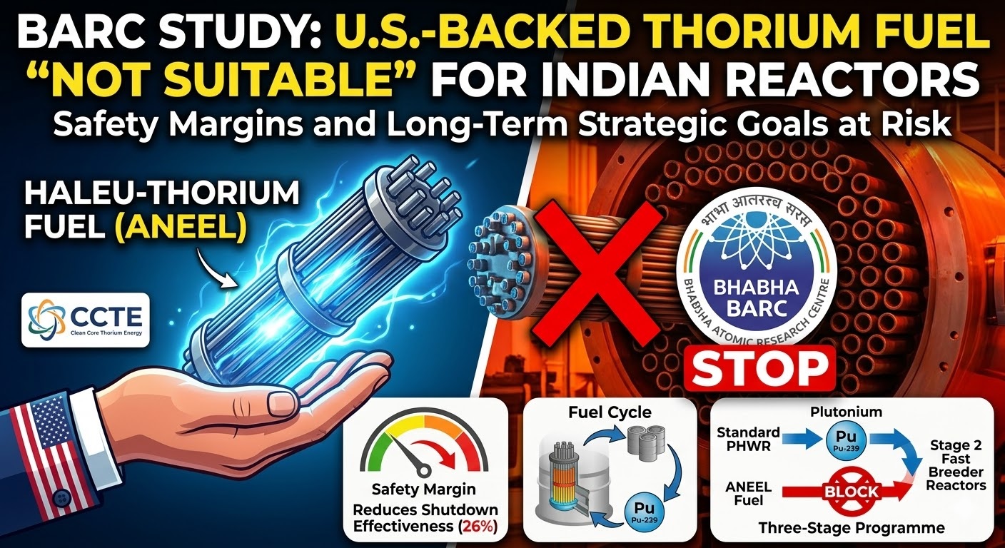 BARC Study Questions Suitability of U.S.-Backed HALEU-Thorium Fuel for India&rsquo;s PHWR Reactors