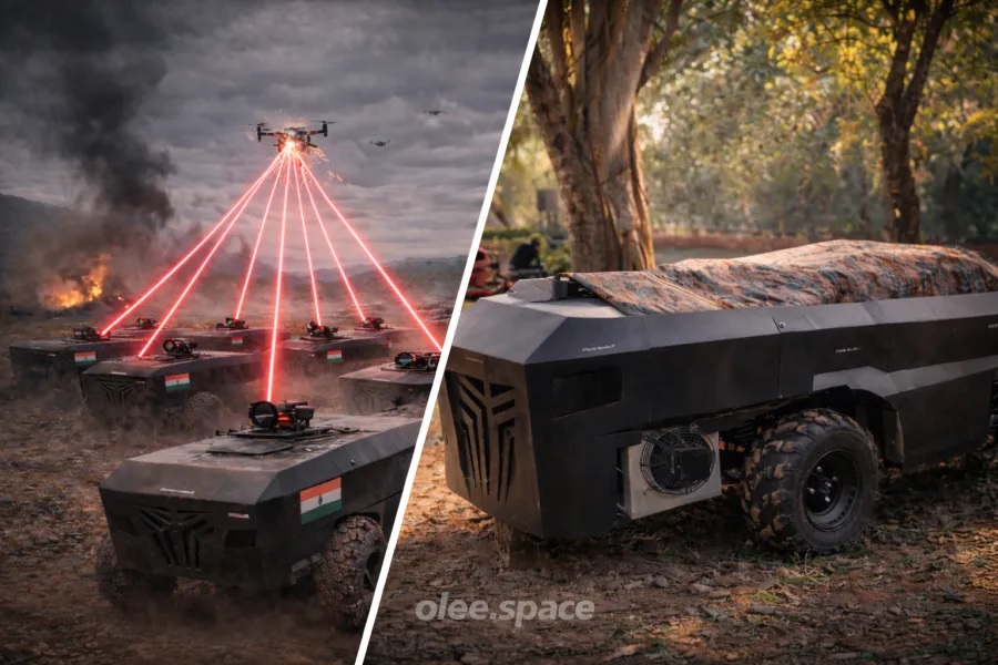 India&rsquo;s olee.space Completes Field Trials of  2 kW AI-Driven Laser Sniper Integrated with Unmanned Ground