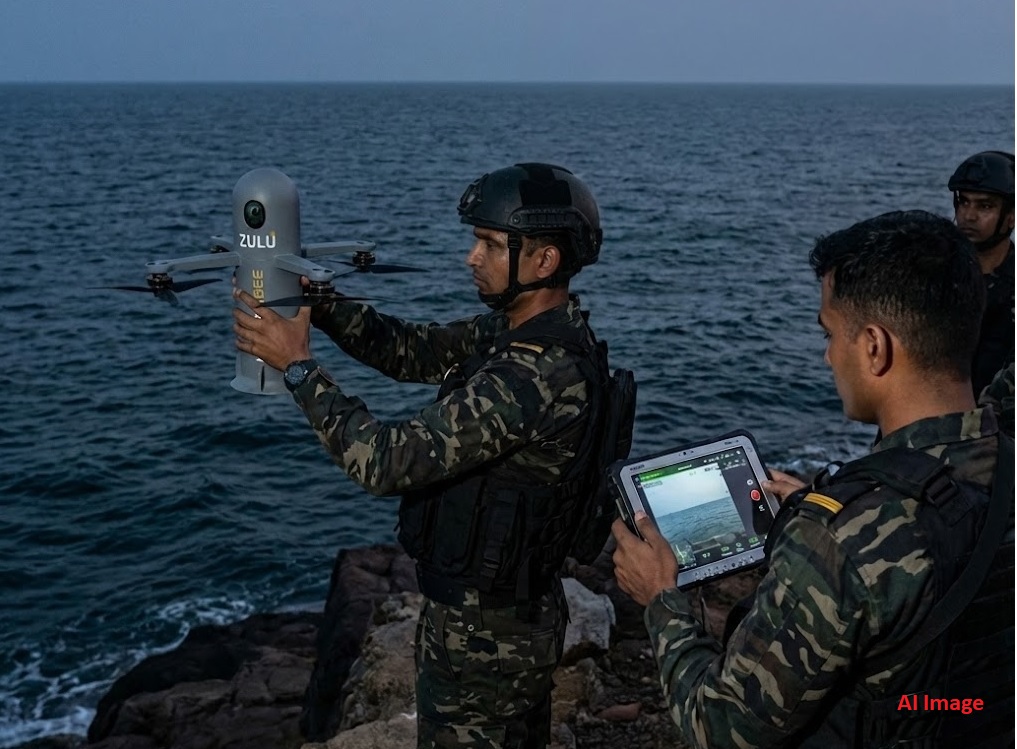 Indian Navy&rsquo;s MARCOS Induct High-Tech &lsquo;Hoverbee&rsquo; Kamikaze Drones for Stealth Operations