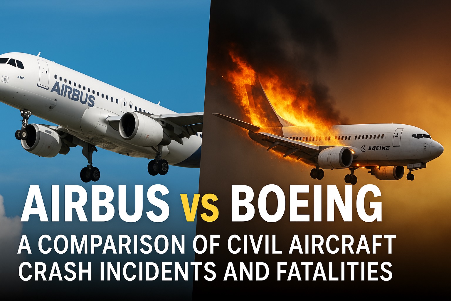 Airbus vs Boeing: A Comparison of Civil Aircraft Crash Incidents and Fatalities