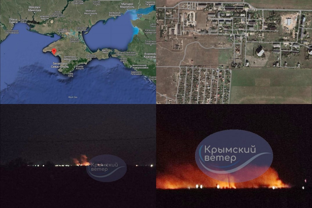 Ukraine Claim to Destroyed  Russian Space Communications Center in Crimea 