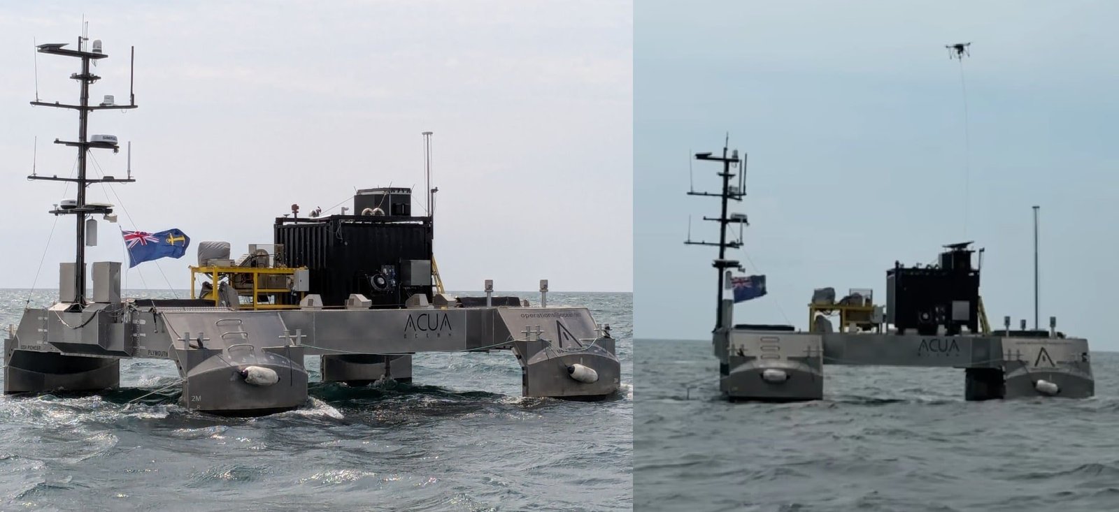 ACUA Ocean, Teledyne FLIR Demonstrate Autonomous Drone Launch and Recovery From Uncrewed Vessel for UK Royal Navy