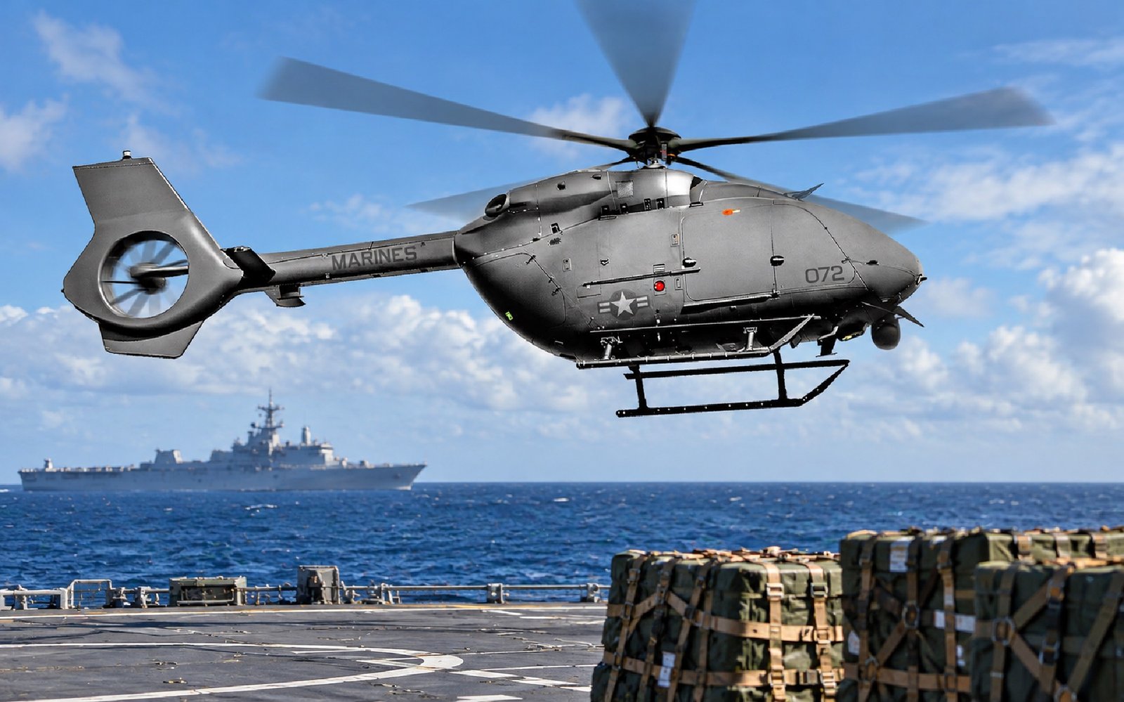 Airbus U.S. Demonstrates Remote Control Handover for Unmanned UH-72 Marine Corps Logistics Helicopter