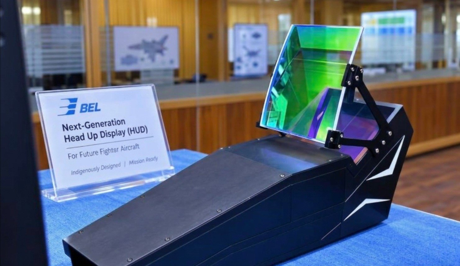 BEL Showcases New-Generation Head-Up Display, Potentially Linked to Tejas Mk2