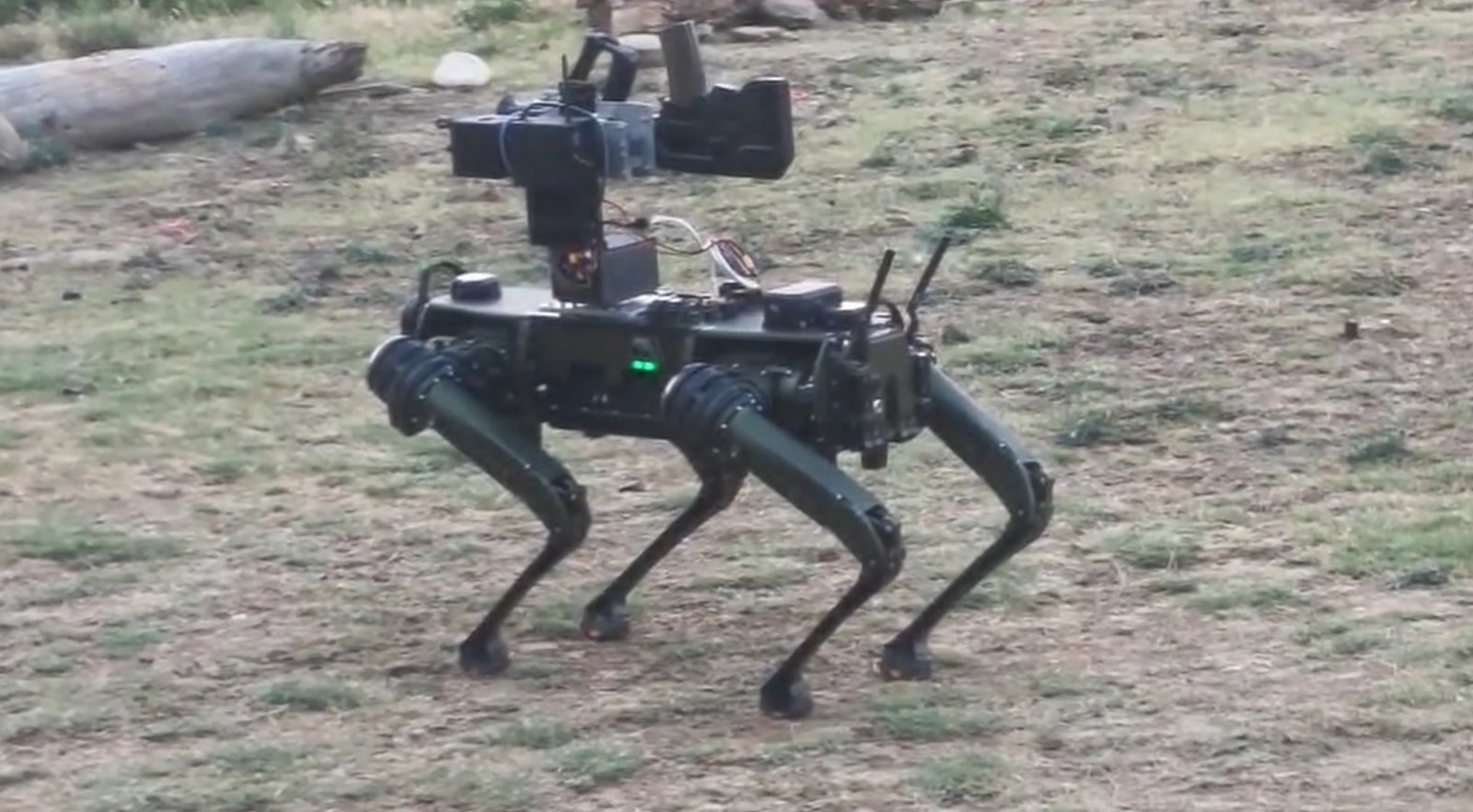 Bengaluru-based Vishwatronix Develops Pinaka, a 5 kg Remote Weapon Station for Quadruped Robots