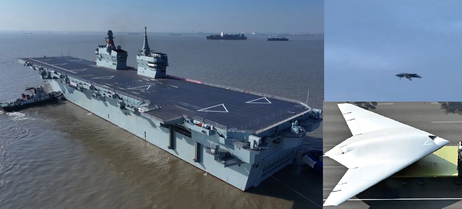 China's GJ-21 Stealth Drone Completes First Sea Trials on Type 076 Warship