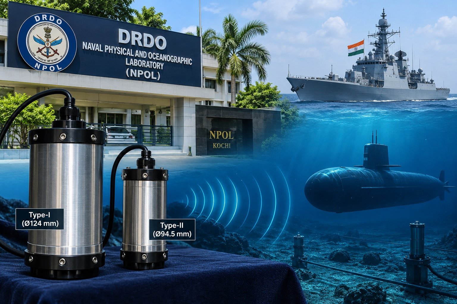 DRDO&rsquo;s NPOL Issues Tender for Indigenous VLH-1000 Hydrophones to Support Underwater Surveillance