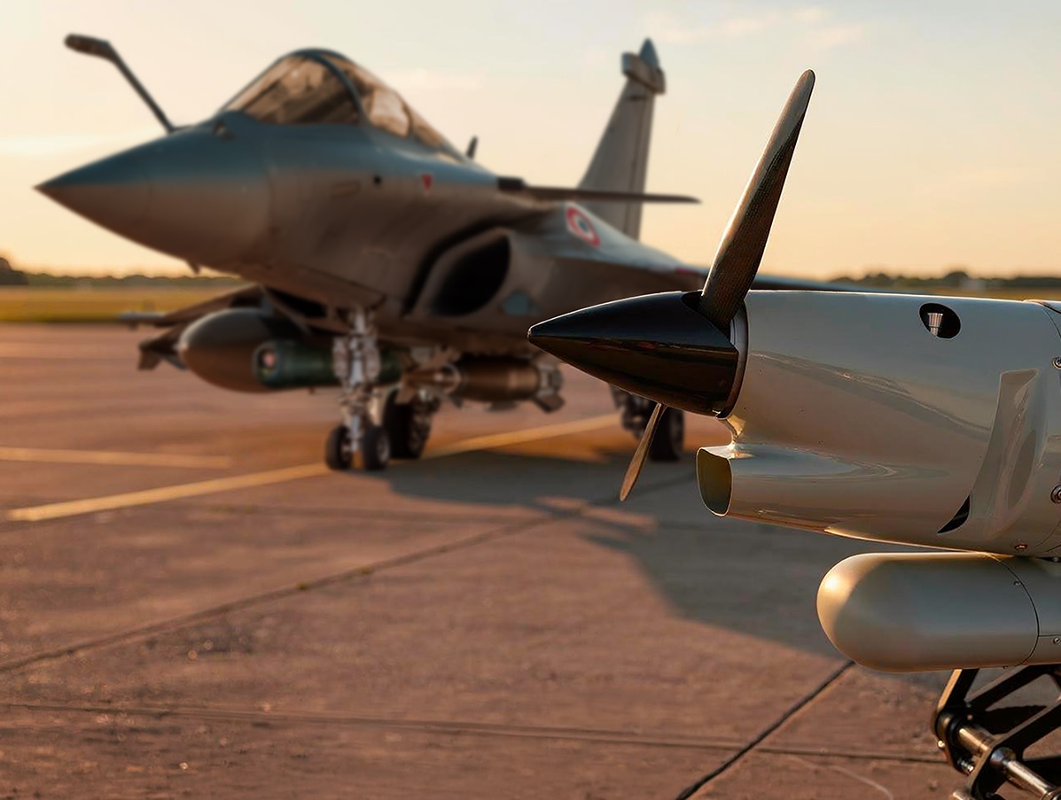 Dassault and Harmattan AI Successfully Test NAMIB Electronic Warfare Drone with Rafale F4 Fighter