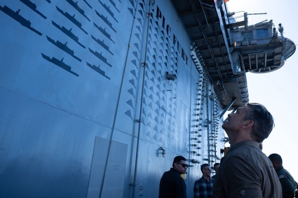 Defense Secretary Hegseth Honors USS Abraham Lincoln Crew After Sinking 64 Iranian Ships, Destroying 77 Drones and Intercepting 21 Anti-Ship Missiles