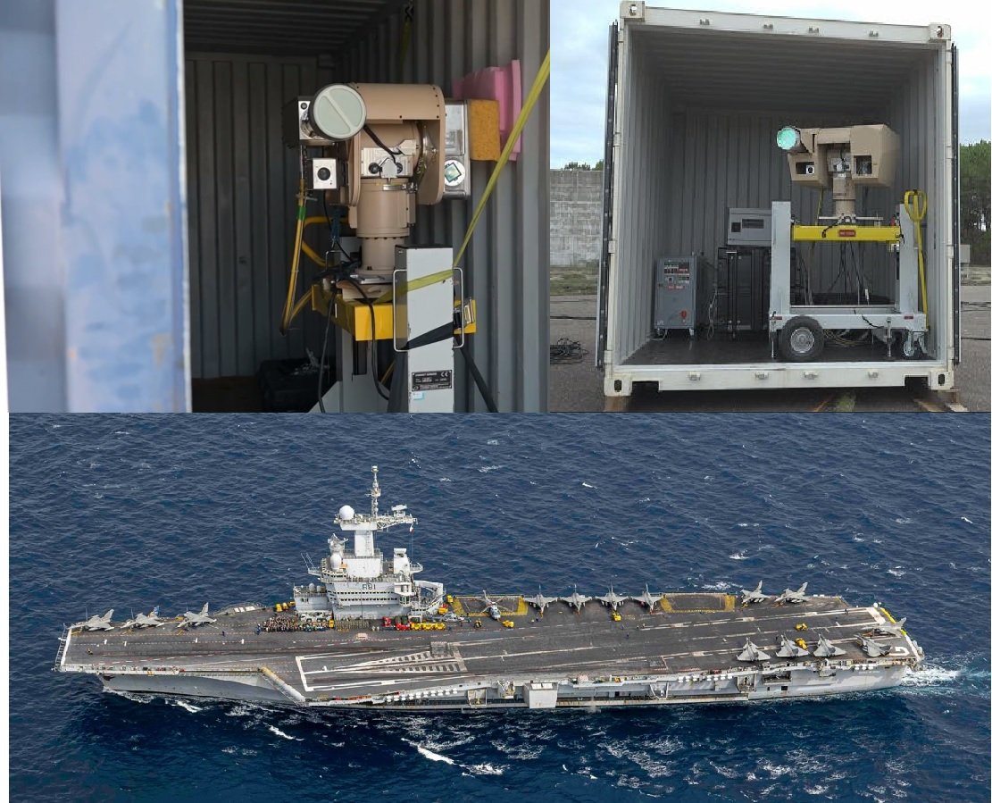 French Navy Tests HELMA-P Laser Anti-Drone System Aboard Aircraft Carrier Charles de Gaulle