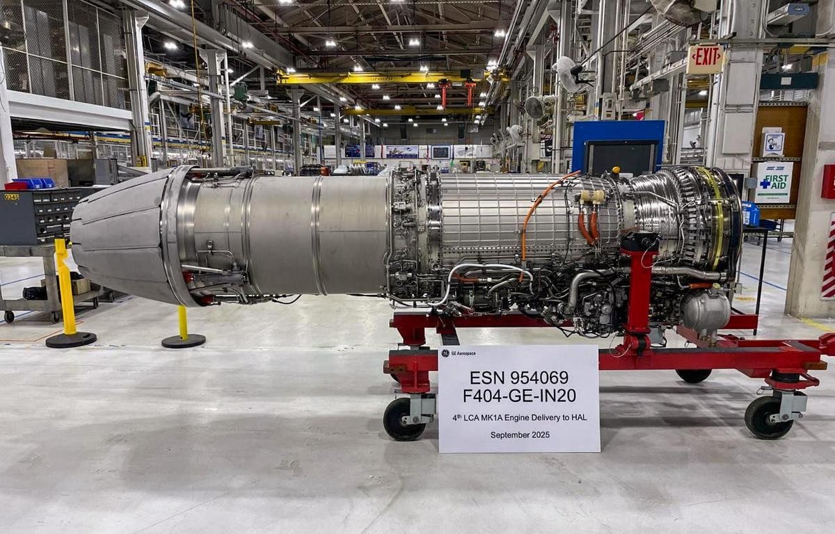 GE Aerospace Delivers Seventh F404-IN20 Engine to HAL as Slow Engine Supply Continues to Affect Tejas Mk1A Production