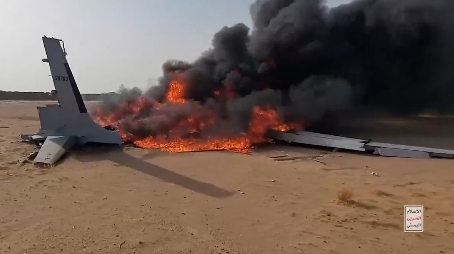 Houthis Claim to Have Shot Down Saudi-Operated Bayraktar Akıncı Drone Over Northern Yemen, Release Video of Crash