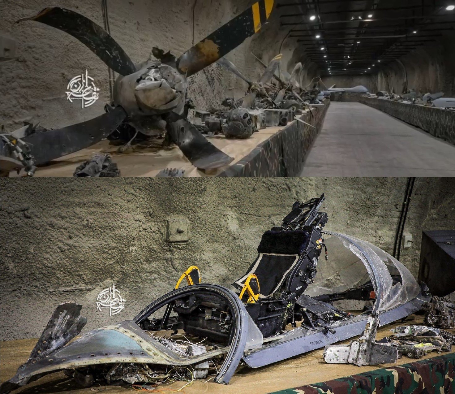 IRGC Releases Photos and Video Showing Claimed U.S. F-15E, MQ-9 Reaper and Israeli Hermes 900 Wreckage
