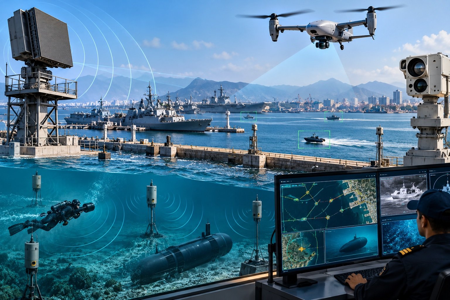 Indian Navy Issues RFP for Advanced Indigenous Harbour Defence System Across Four Major Bases