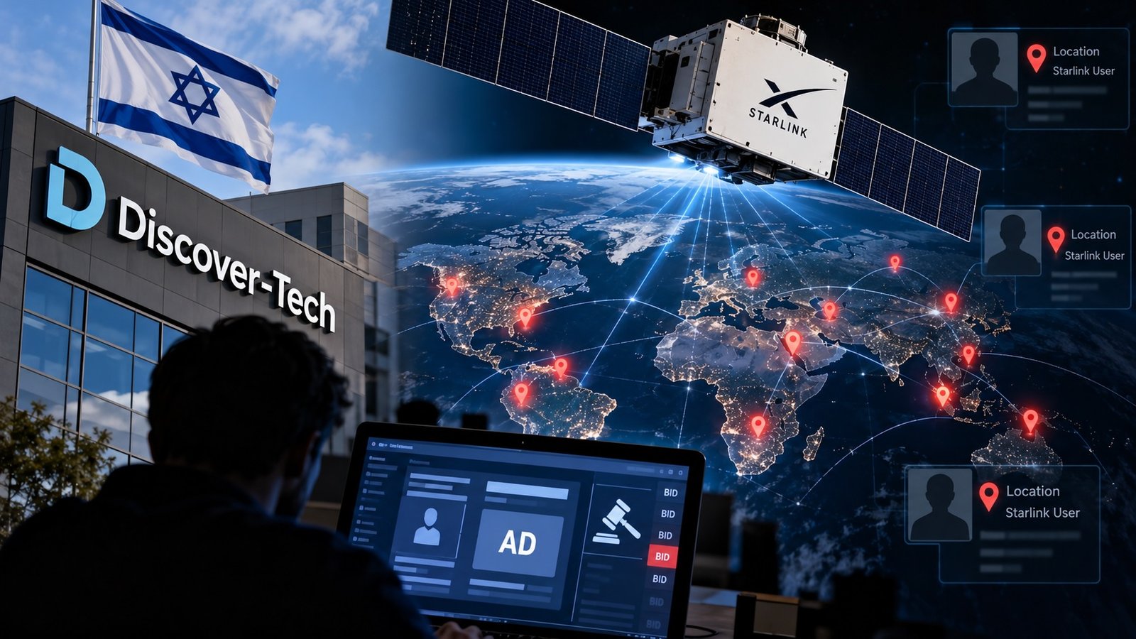 Israeli Ad-Tech Firm Discover-Tech Suspected of Tracking Starlink Users Across More Than 100 Countries