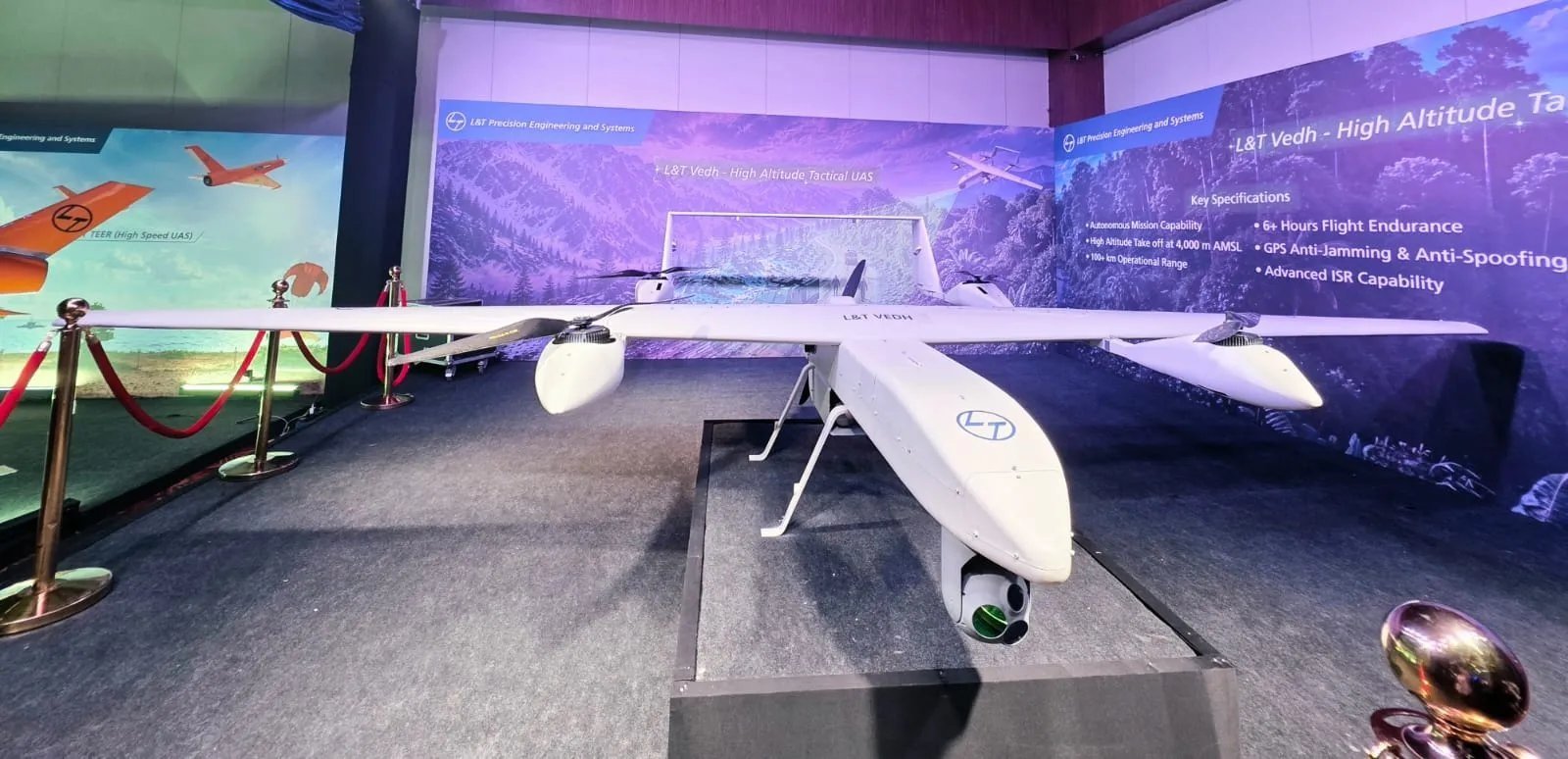 L&T Unveils VEDH Mk1 High-Altitude Runway-Independent Drone and CHANAKYA Autonomy Framework