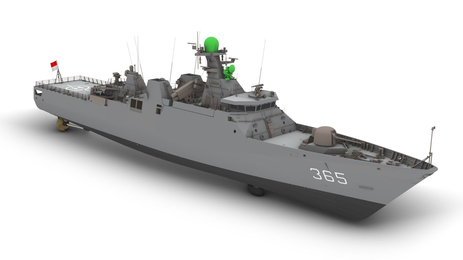 Nevesbu Unveils Concept Design for Indonesian Navy&rsquo;s Diponegoro-Class Corvette Modernization