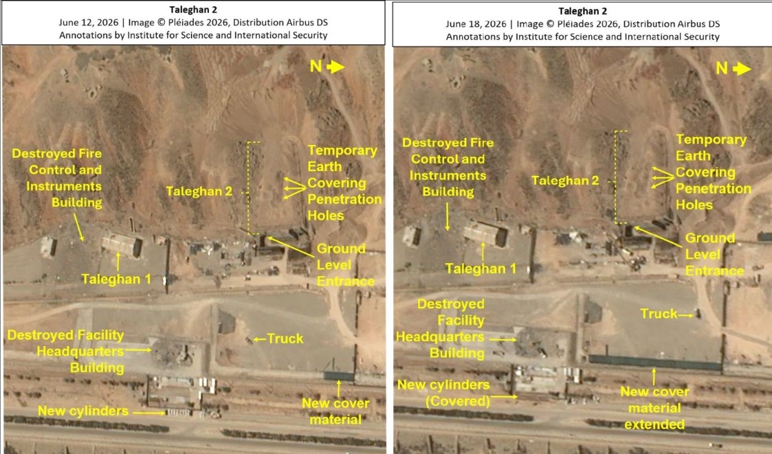 New Satellite Images Suggest Iran Is Repairing Nuclear Facility While Ceasefire Agreement Remained in Effect