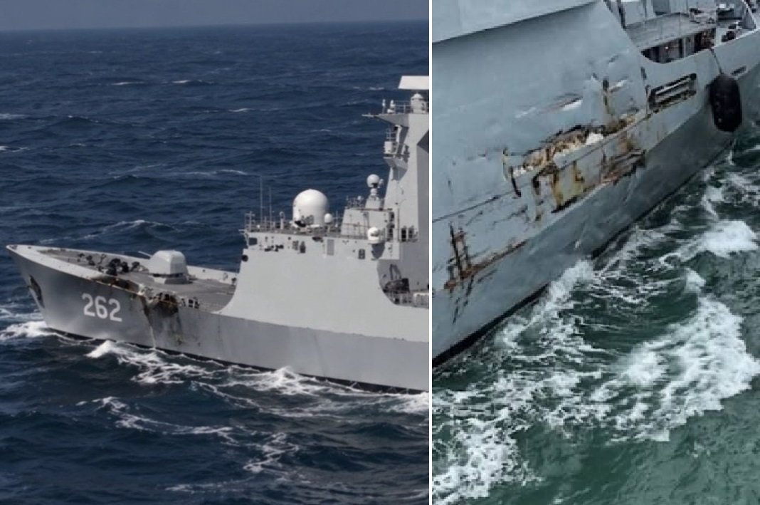 Pakistani Navy&rsquo;s PNS Hunain Damaged After Collision With Indian Navy Warship in North Arabian Sea