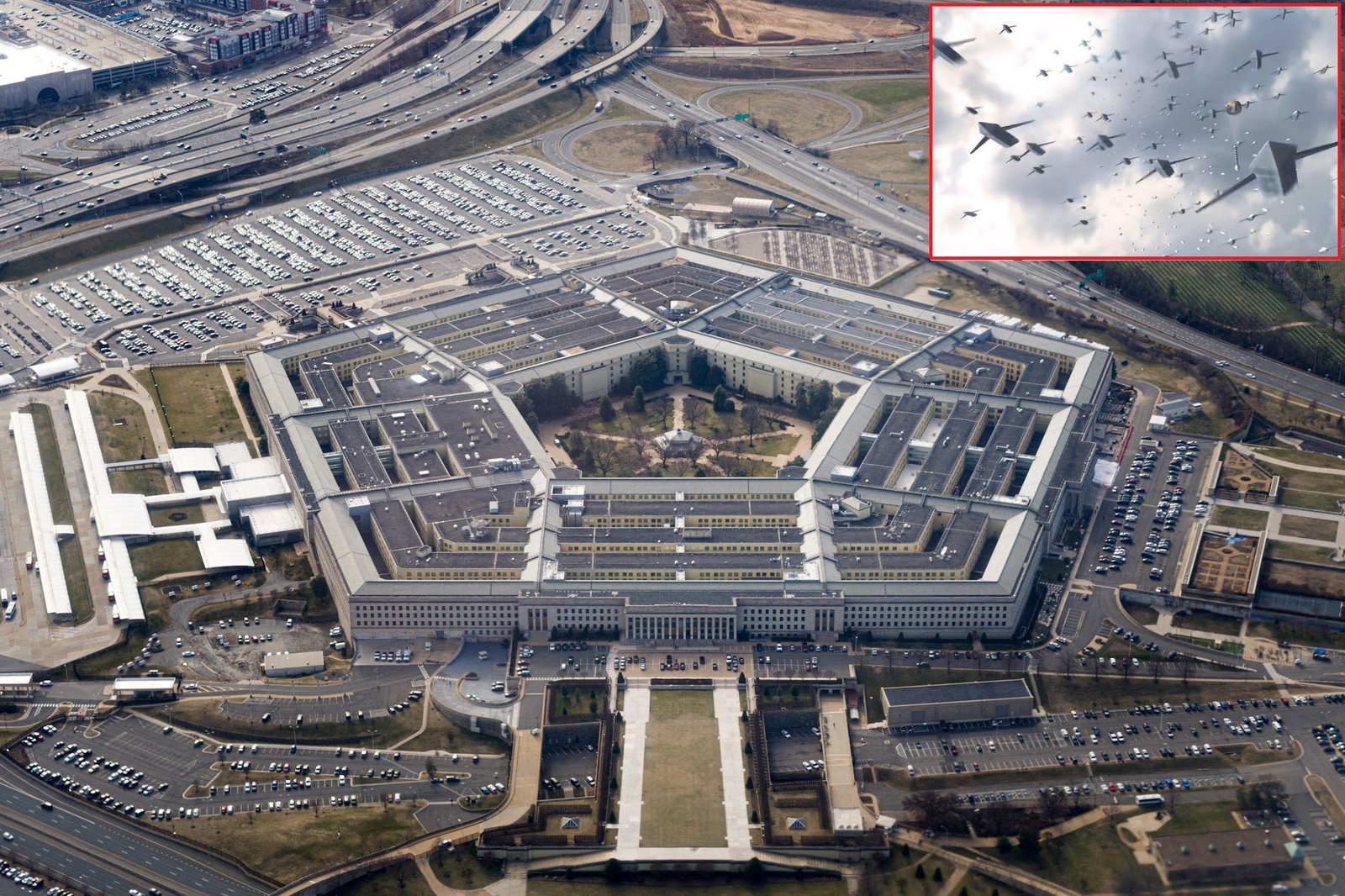 Pentagon Plans Camouflage, Decoys and Underground Facilities to Protect Bases From Drones
