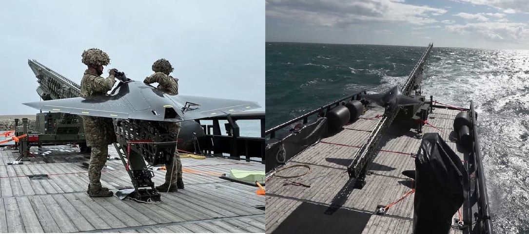 Royal Navy Successfully Launches Nyan One-Way Effector Drone from Ship at Sea for the First Time