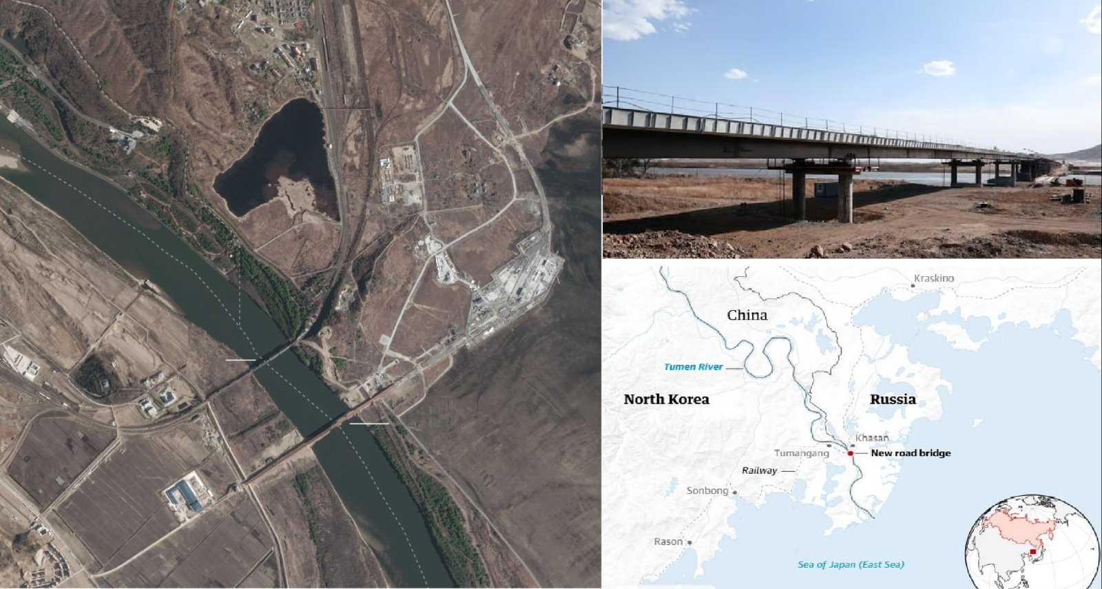 Russia and North Korea Close to Opening First Direct Road Link as Tumen River Bridge Nears Completion