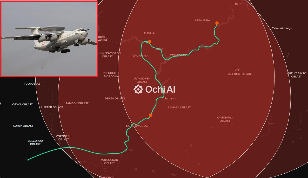 Russian A-50U AWACS Helped Intercept Five Ukrainian FP-5 Flamingo Missiles Targeting Iskander Missile Plant: Report