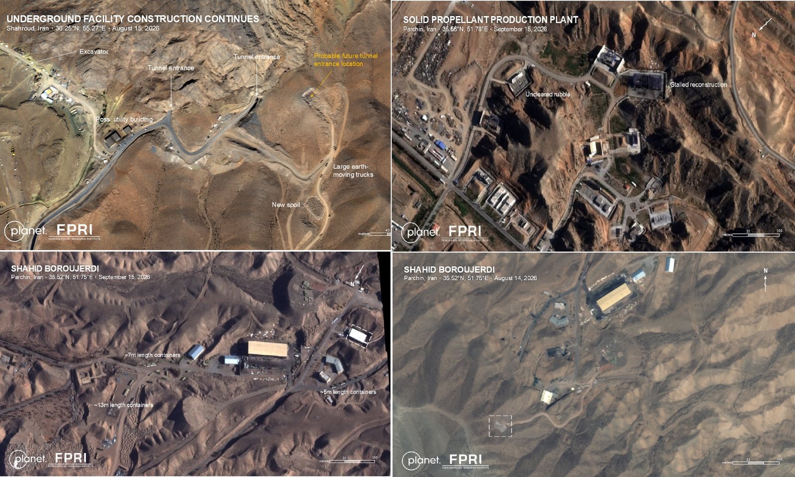 Satellite Imagery Shows Iran Expanding Underground Missile Facilities After US-Israeli Strikes
