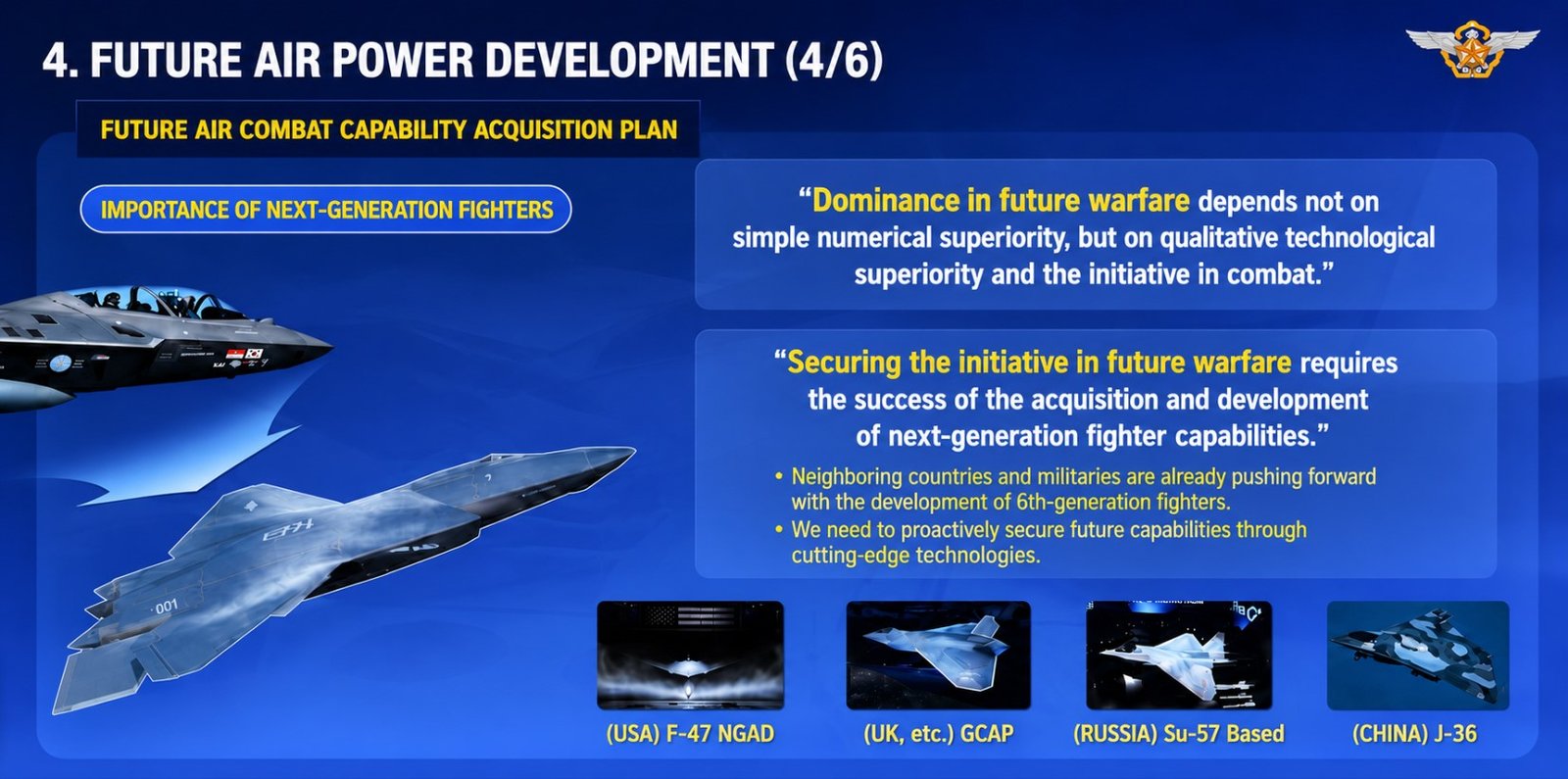 South Korea Launches Conceptual Study for Next-Generation Fighter