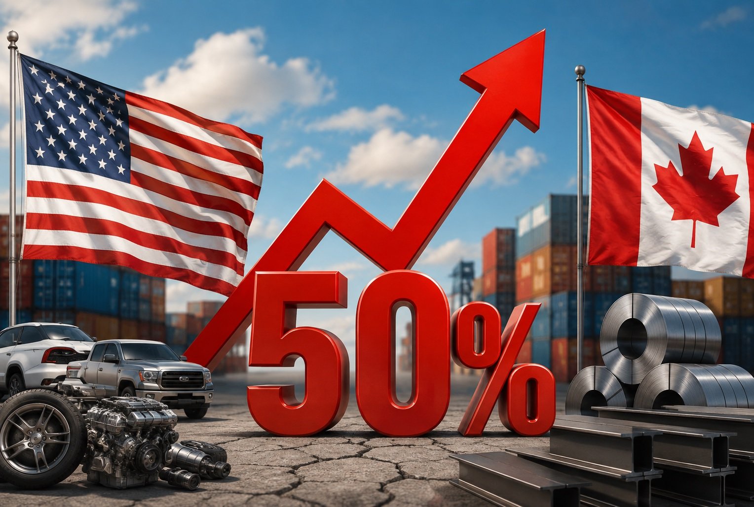 Trump Announces 50% Tariffs on Canadian Cars, Auto Parts and Steel From 2027