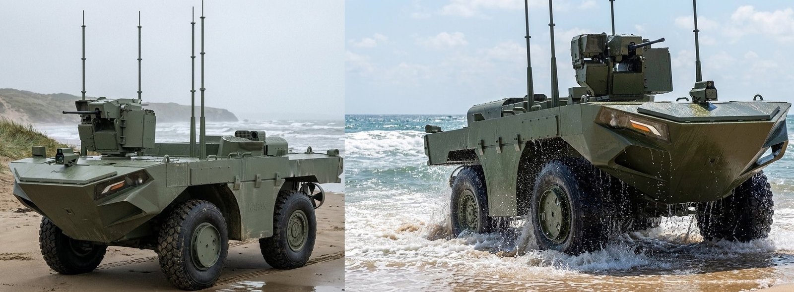 Turkey's FNSS Unveils U-MAV Unmanned Amphibious Assault Vehicle at TEKNOFEST Blue Homeland  