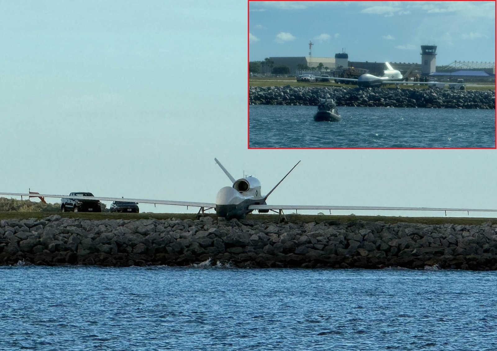 U.S. Navy MQ-4C Triton Drone Found Off Runway as Mayport Incident Remains Unexplained