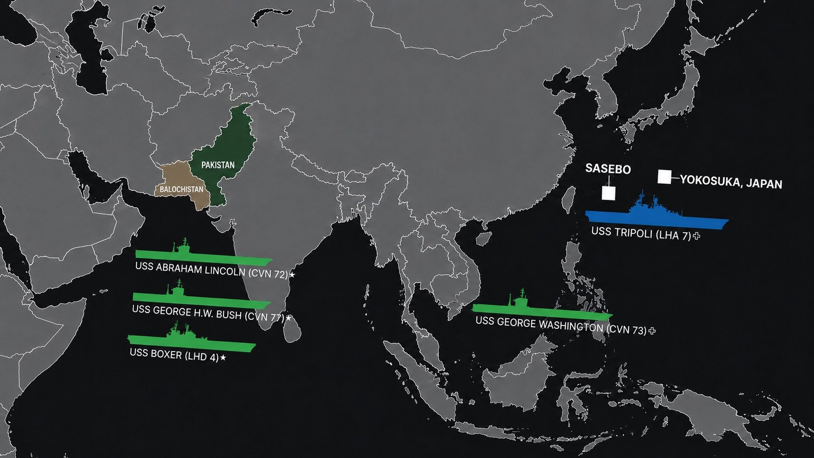 U.S. Navy Keeps Two Aircraft Carriers in Middle East as Iran Talks Deadline Nears