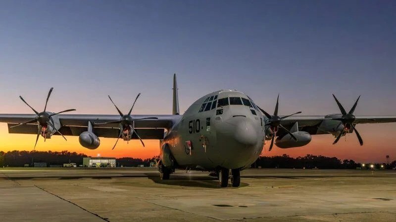 US Navy Receives First C-130J-30 Aircraft for E-130J Phoenix II Nuclear Communications Fleet
