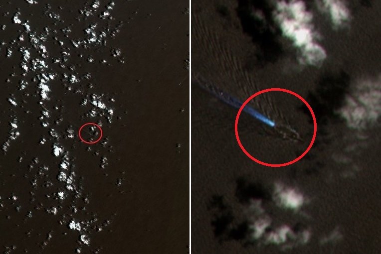 USS Abraham Lincoln Spotted in South China Sea in Satellite Image on Return to San Diego