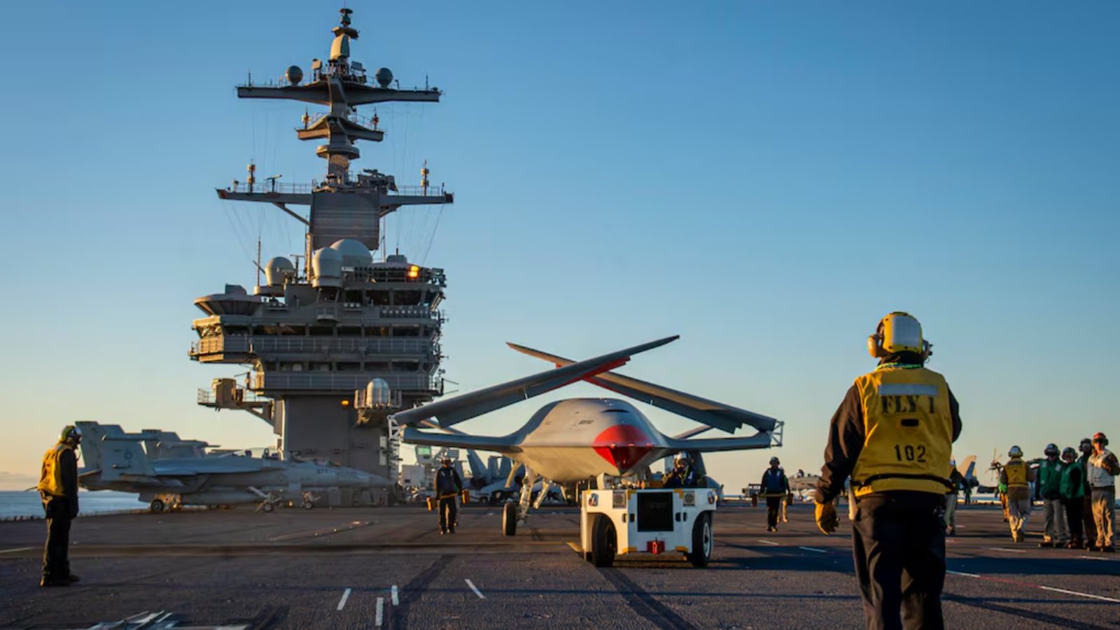 USS Ronald Reagan Becomes Second Navy Carrier Equipped for MQ-25A Stingray Operations