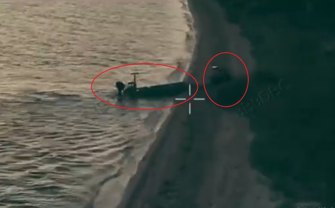Ukraine Conducts First Known Combat Operation Combining Unmanned Boat and Ground Robot on Occupied Territory