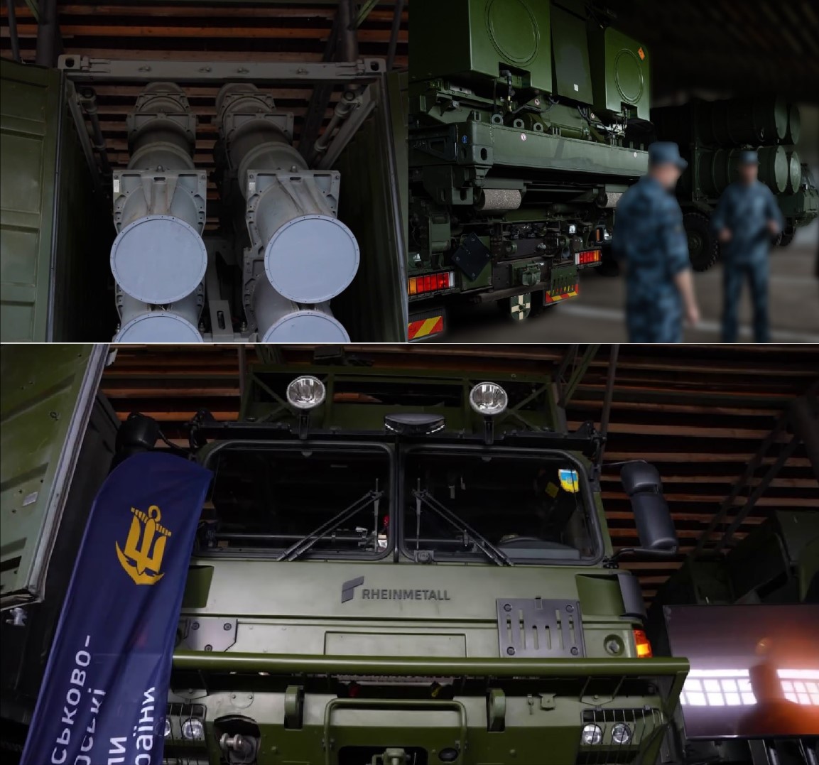 Ukraine Displays Harpoon and NSM Coastal Missile Launchers for First Time During Navy Event in Odesa