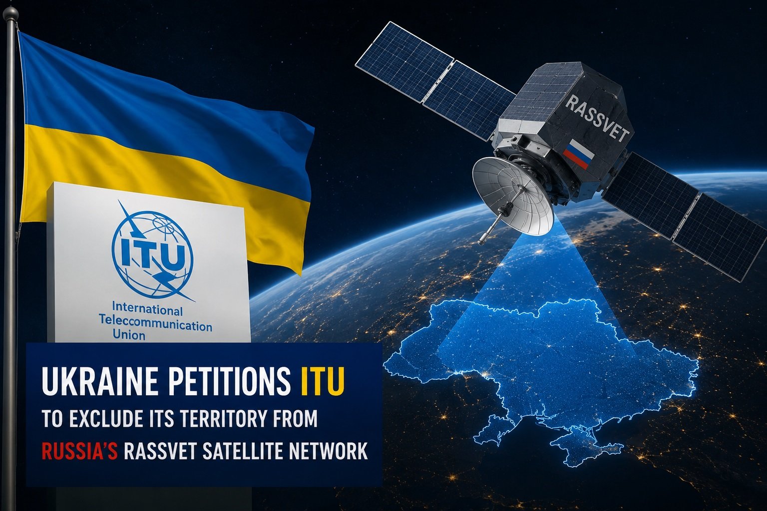 Ukraine Formally Petitions ITU to Exclude Its Territory From Russian Rassvet Satellite Coverage