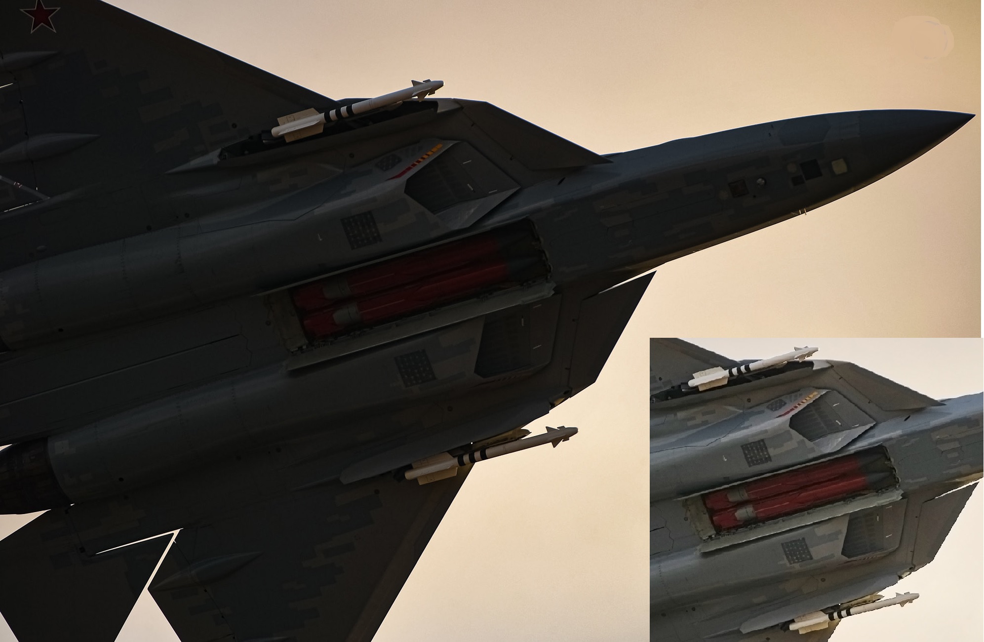 Russia’s Su-57 Displays Stealth SEAD Capability With Internal Kh-58 Anti-Radiation Missiles