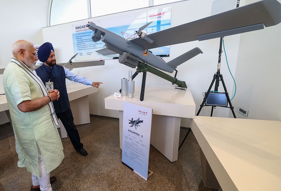 PM Modi Inaugurates Solar Defence's 1,080-Acre UAV and Loitering Munition Test Facility in Nagpur