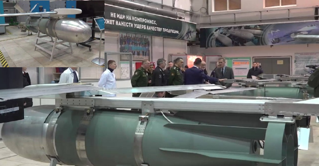  Russians Showcase FAB-1500-M54 1.5-Ton Bomb Equipped with UMPK Control Module, By Using Machine Tools from China and Japan