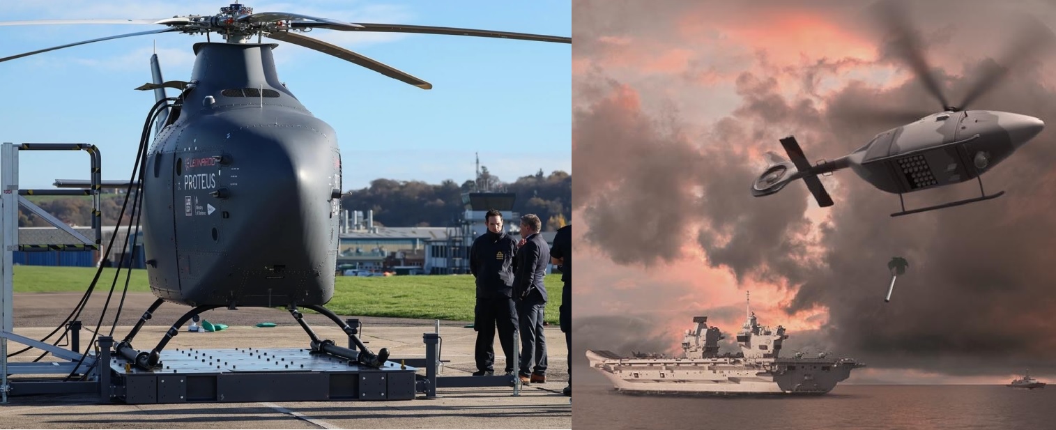 UK Navy Proteus Autonomous Helicopter Moves Into Engine Testing