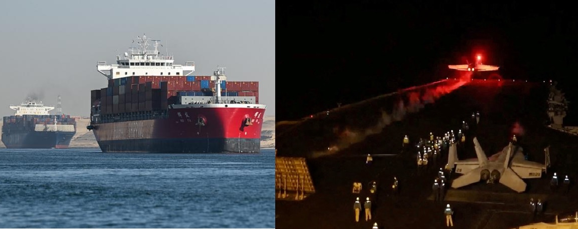 Yemen's Rebels Attack US Ship 'Pinocchio' in Red Sea and 11 Deaths and 14 Injuries in US-UK Air Strikes
