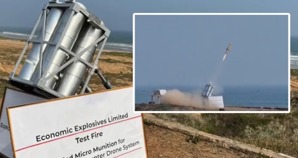 Solar Group Successfully Test Fires Guided Micro-Missiles for Bhargavastra Counter-Drone System