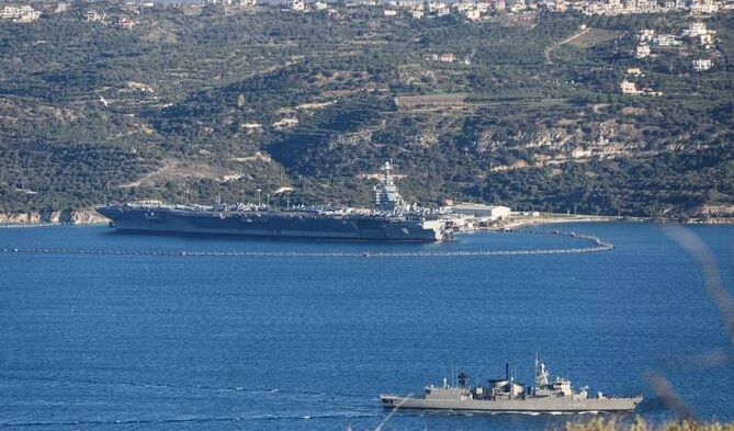 USS Gerald R. Ford Leaves Souda Bay, Expected to Reach Israeli Coast Within 24 Hours