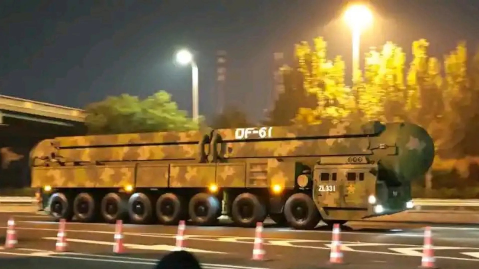China Debuts DF-61 ICBM in First Full Nuclear Triad Display