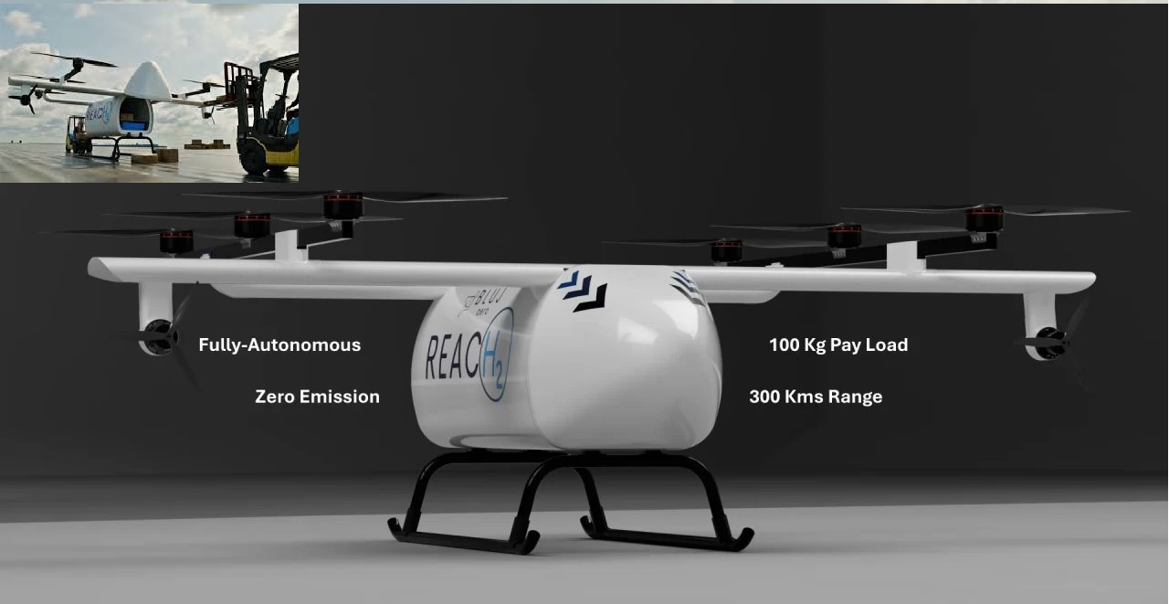 BluJ Aero Unveil  Long-Range, Hydrogen-Powered VTOL Aircraft for a Sustainable Future