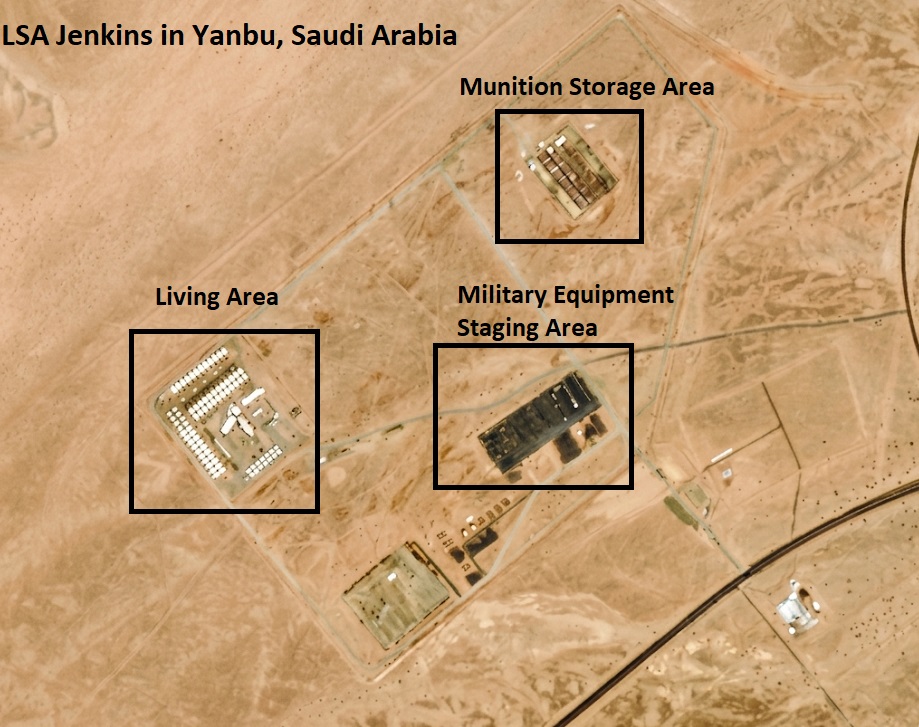 Satellite Imagery Reveals Expansion of U.S. Military Hub at LSA Jenkins in Yanbu, Saudi Arabia
