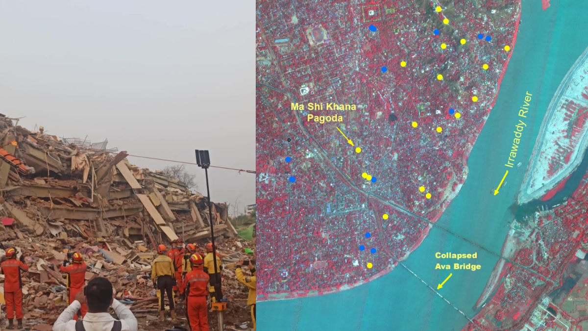 ISRO's Satellite Imagery Exposes the Devastation of Myanmar’s Earthquake